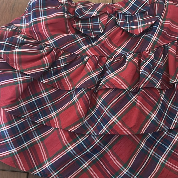 Gymboree Red Plaid Ruffle Mini Skirt - Picture 2 of 7